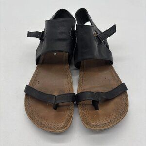 Merrell Whisper Post Gladiator Sandals Womens Size 7US Black Leather J55568